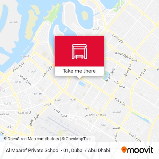 Al Maaref Private School - 01 map
