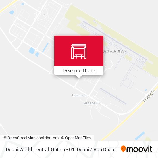 Dubai World Central, Gate 6 - 01 map