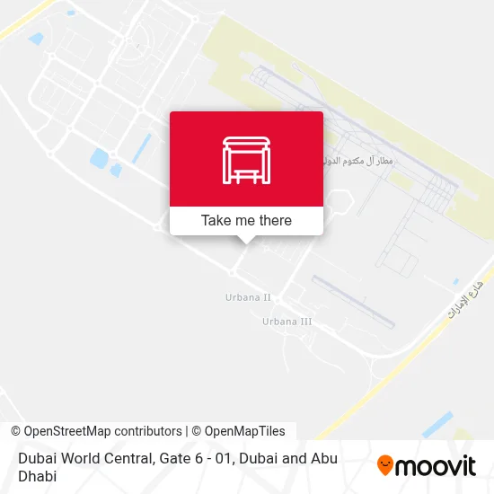 Dubai World Central, Gate 6 - 01 map