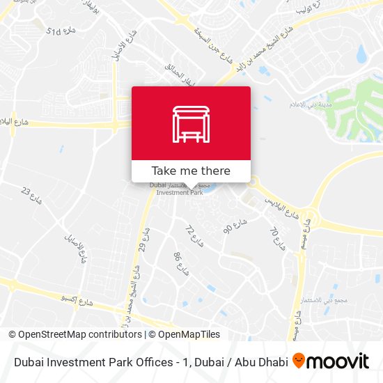 Dubai Investment Park Offices - 1 map