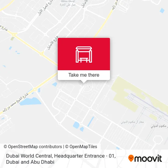 Dubai World Central, Headquarter Entrance - 01 map