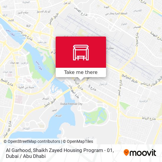 Al Garhood, Shaikh Zayed Housing Program - 01 map