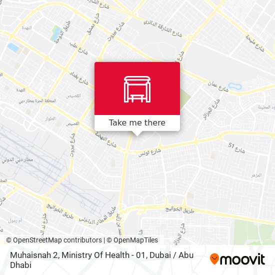 Muhaisnah 2, Ministry Of Health - 01 map