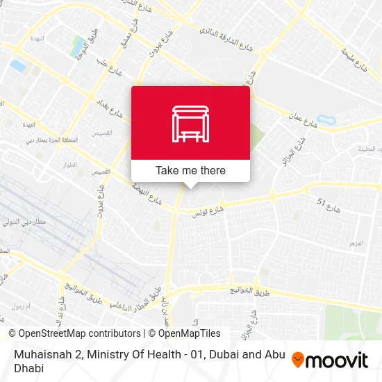 Muhaisnah 2, Ministry Of Health - 01 map