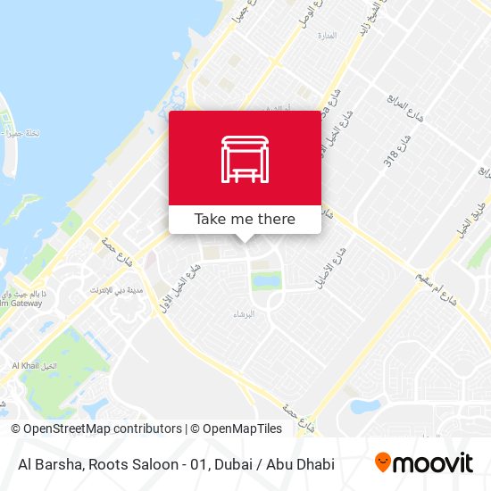 Al Barsha, Roots Saloon - 01 map