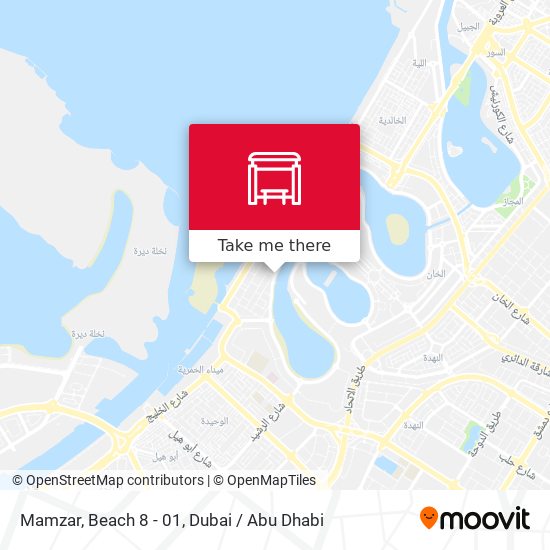 Mamzar, Beach 8 - 01 map