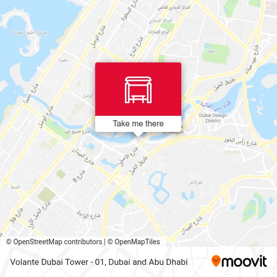 Volante Dubai Tower - 01 map
