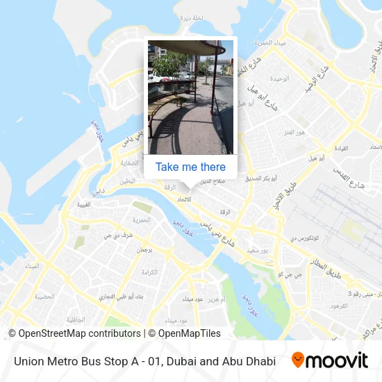 Union Metro Bus Stop A - 01 map