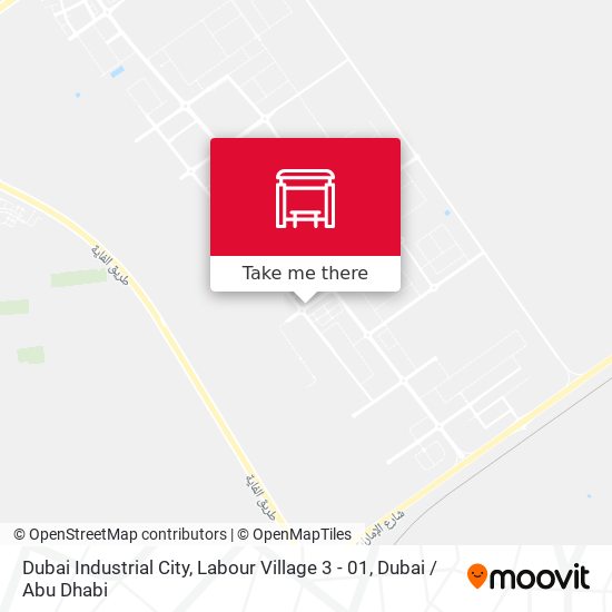 Dubai Industrial City, Labour Village 3 - 01 map