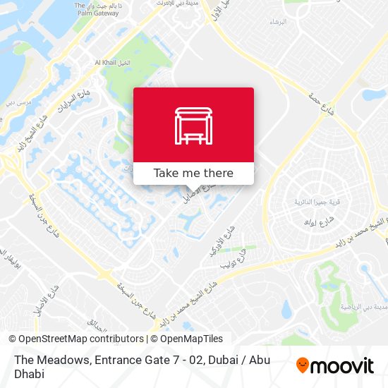 The Meadows, Entrance Gate 7 - 02 map