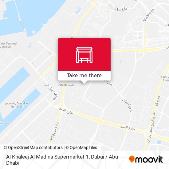 Al Khaleej Al Madina Supermarket 1 map