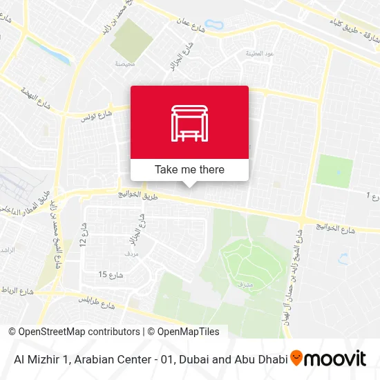 Al Mizhir 1, Arabian Center - 01 map