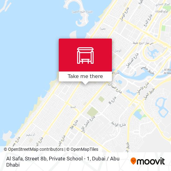 Al Safa, Street 8b, Private School - 1 map