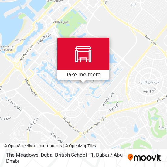 The Meadows, Dubai British School - 1 map