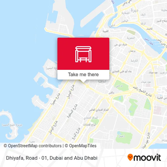 Dhiyafa, Road - 01 map