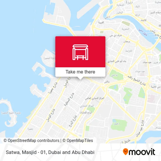 Satwa, Masjid - 01 map