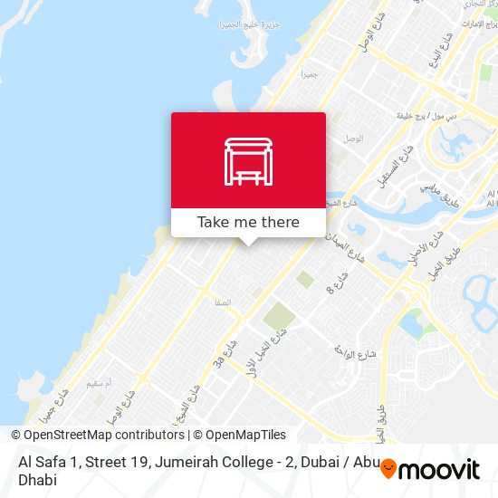 Al Safa 1, Street 19, Jumeirah College - 2 map