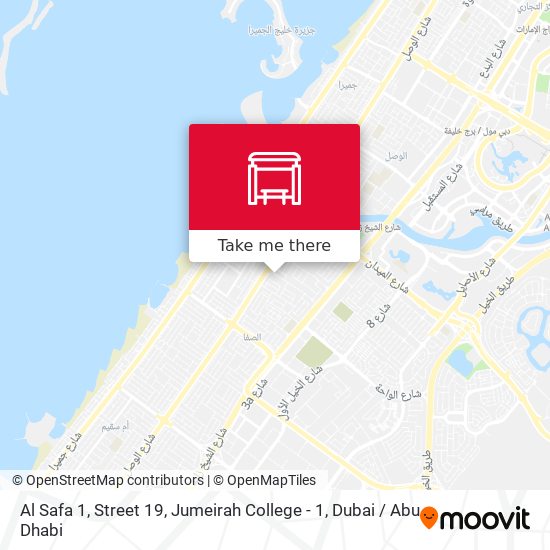 Al Safa 1, Street 19, Jumeirah College - 1 map