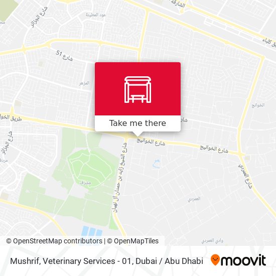 Mushrif, Veterinary Services - 01 map