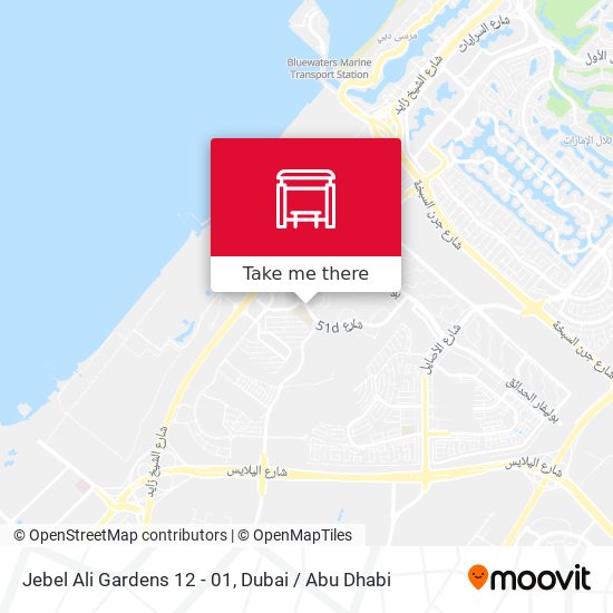 Jebel Ali Gardens  12 - 01 map