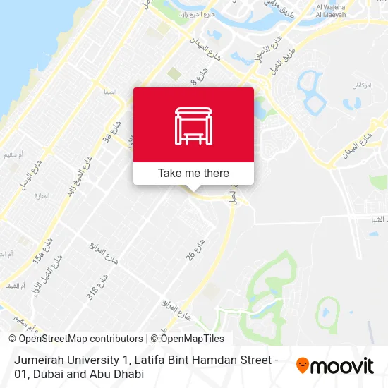 Jumeirah University 1, Latifa Bint Hamdan Street - 01 map