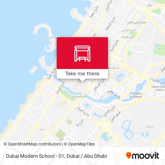 Dubai Modern School - 01 map
