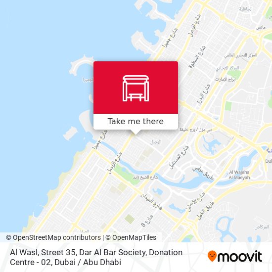 Al Wasl, Street 35, Dar Al Bar Society, Donation Centre - 02 map
