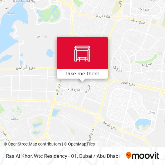 Ras Al Khor, Wtc Residency - 01 map