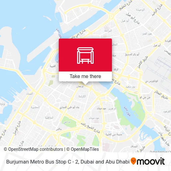 Burjuman Metro Bus Stop C - 2 map