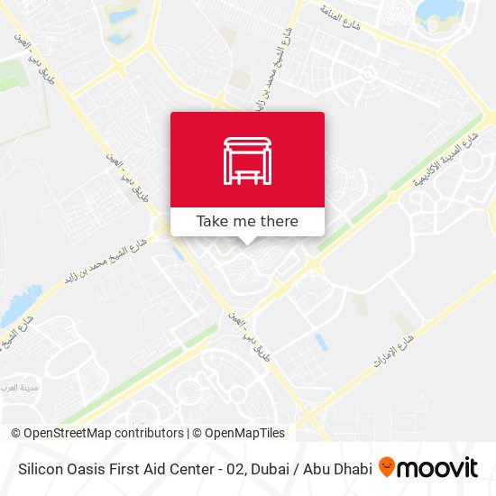 Silicon Oasis First Aid Center - 02 map