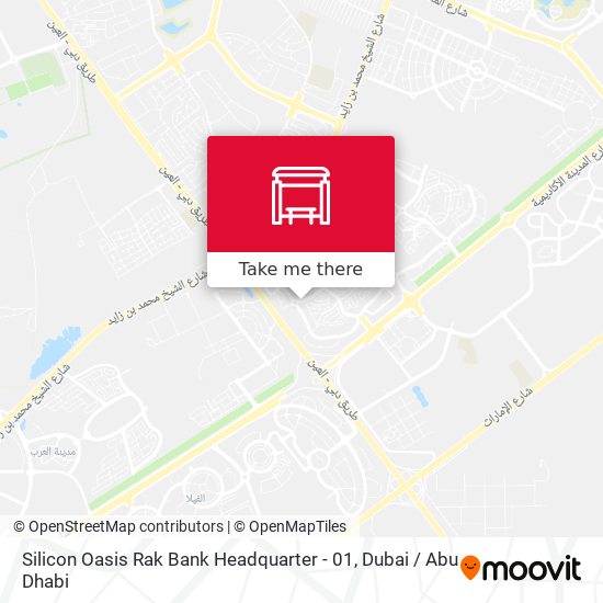 Silicon Oasis Rak Bank Headquarter - 01 map