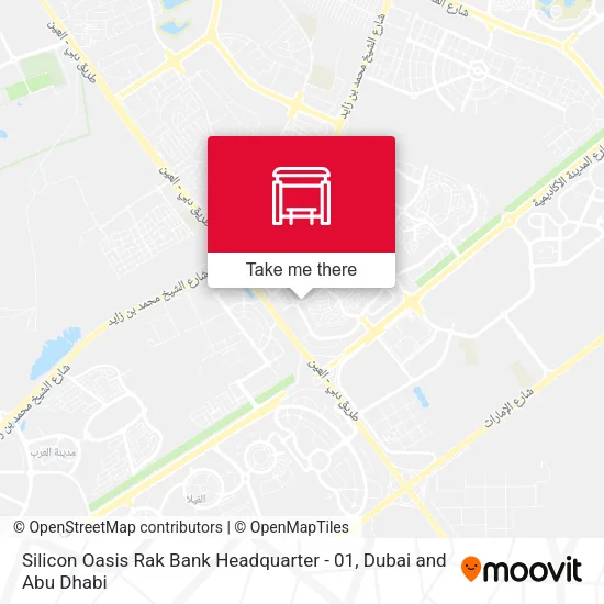 Silicon Oasis Rak Bank Headquarter - 01 map
