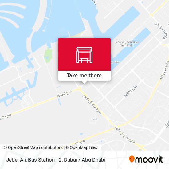 Jebel Ali, Bus Station - 2 map