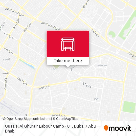 Qusais, Al Ghurair Labour Camp - 01 map