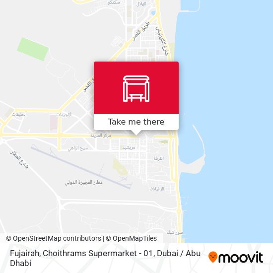 Fujairah, Choithrams Supermarket - 01 map