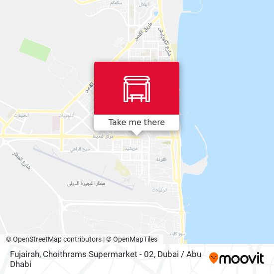 Fujairah, Choithrams Supermarket - 02 map