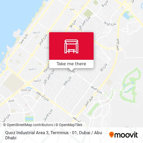 Quoz Industrial Area 3, Terminus - 01 map