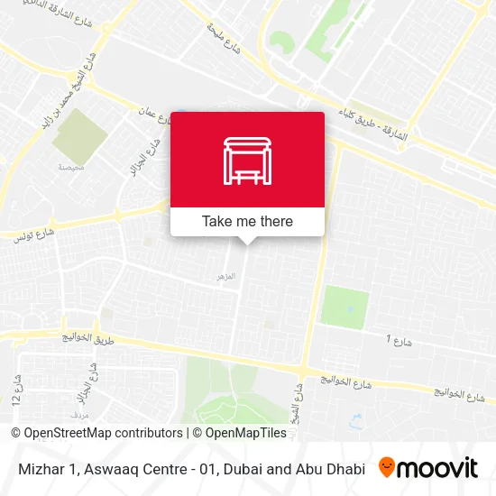 Mizhar 1, Aswaaq Centre - 01 map