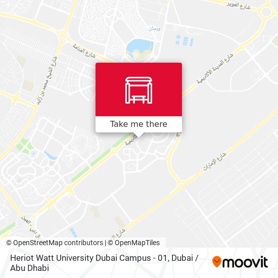 Heriot Watt University Dubai Campus - 01 map