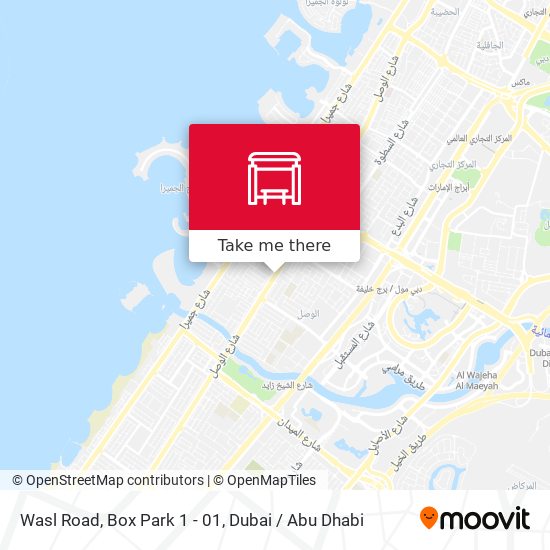 Wasl Road, Box Park 1 - 01 map