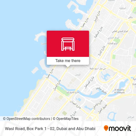 Wasl Road, Box Park 1 - 02 map