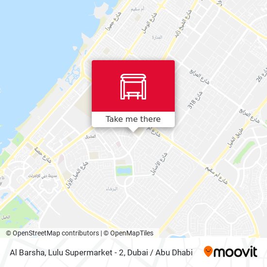 Al Barsha, Lulu Supermarket - 2 map