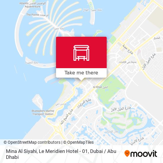 Mina Al Siyahi, Le Meridien Hotel - 01 map