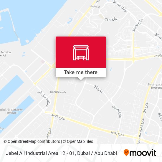 Jebel Ali Industrial Area 12 - 01 map