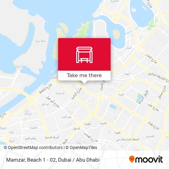 Mamzar, Beach 1 - 02 map
