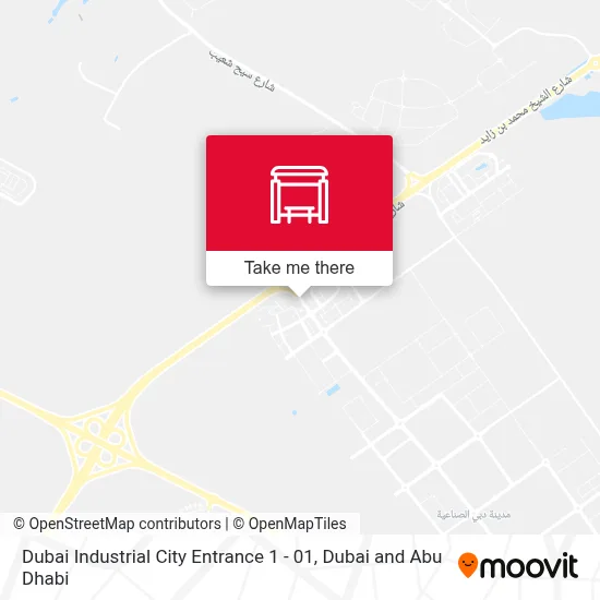 Dubai Industrial City Entrance 1 - 01 map