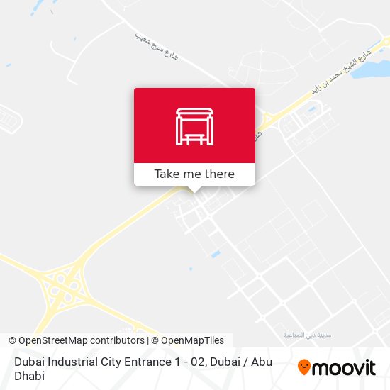 Dubai Industrial City Entrance 1 - 02 map