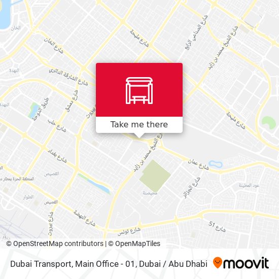 Dubai Transport, Main Office - 01 map