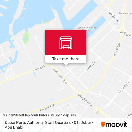 Dubai Ports Authority, Staff Quarters - 01 map