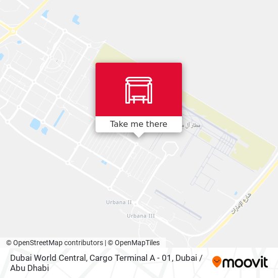 Dubai World Central, Cargo Terminal A - 01 map